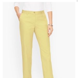NWT Talbots Size 14 relaxed chino cherub yellow